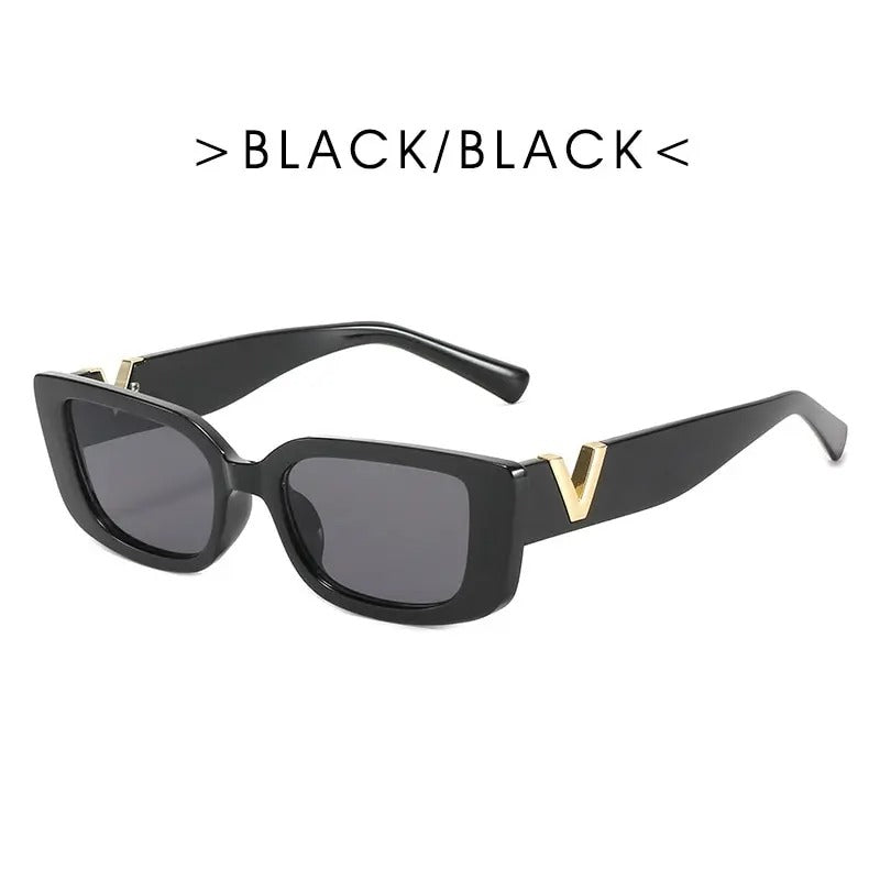 18301 1l-393 Gafas De Sol rectangulares Retro 1 Pza
