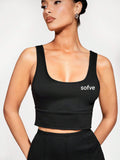 10243 1t-007 Camiseta Sin Mangas De Color Liso Para Mujer